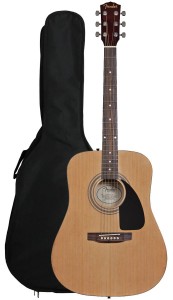 If you're looking for an acoustic guitar, get this Fender. 